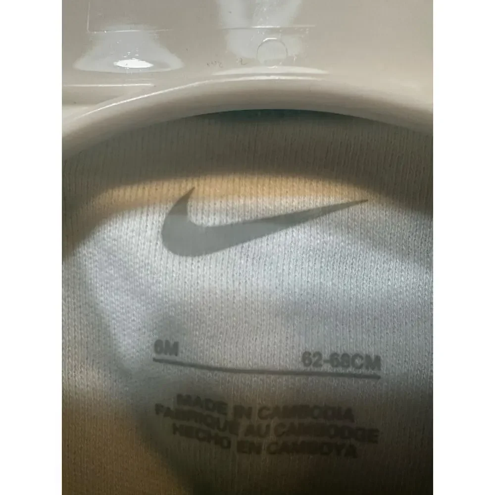 NEW Nike Primary Play Footed Sleep & Play One Piece Pajamas sz 6m